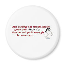 53-Worried woman.jpg Fridge Magnets