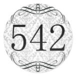 542 Area Code Round Stickers