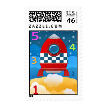 54321 blast off - US postage stamps