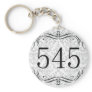 545 Area Code Keychain