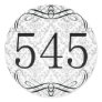 545 Area Code Round Sticker
