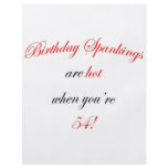54 Birthday Spanking Flyer Design