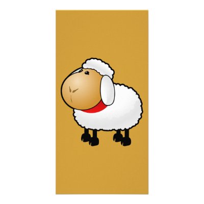 54-Free-Cartoon-Sheep-Clipart-Illustration Photo Card Template by CreativeColours