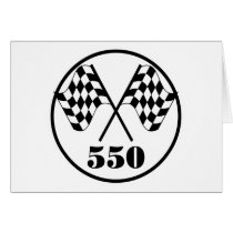 550 Checkered Flags Greeting Card