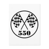 550 Checkered Flags Postcards