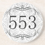 553 Area Code Beverage Coasters