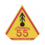 55 Air Defense Artillery Regiment Round Stickers