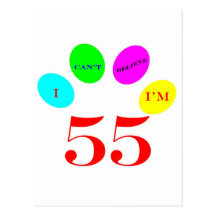 55 Balloons Post Cards