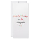 55 Birthday Spanking Rack Card