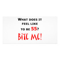 55 Bite Me! Photo Card Template