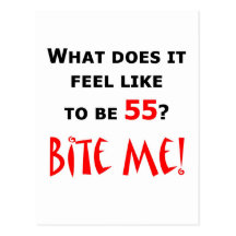 55 Bite Me! Postcard