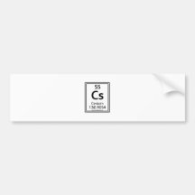 55 Cesium Bumper Sticker