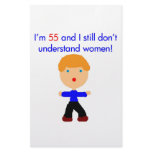 55 Don't understand women Custom Stationery