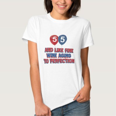 55 year old birthday gifts tee shirt