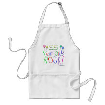 55 Year Olds Rock ! Apron