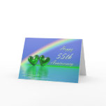 55th Anniversary Emerald Hearts Card