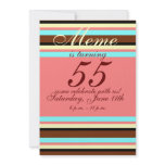 55th birthday Invitation