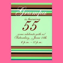 55th birthday Invitation invitations