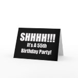 55th Birthday Suprise Party Invitation Greeting Card