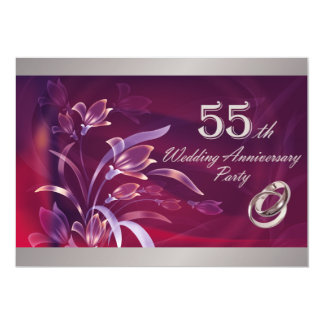 55th Wedding Anniversary Invitations & Announcements | Zazzle