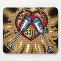 55th wedding anniversary square mousepads by wedding_anniversary 55th wedding anniversary square mousepads