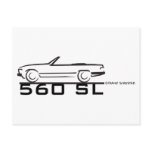 560 SL POSTCARD