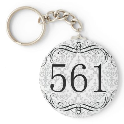 561 Area Code Key Chain by