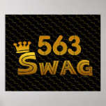 563 Area Code Swag Posters