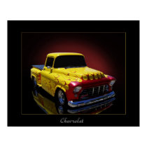 56 chevy pickup posters