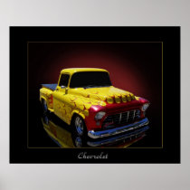 56 chevy pickup print