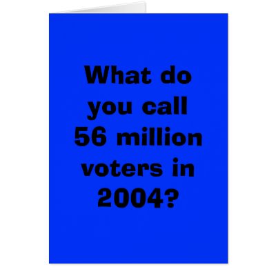 56 million Democrats Voted Cards by skyview