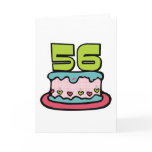 56 Year Old Birthday Cake Cards