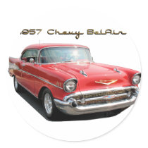 57 Chevy Belair sticker