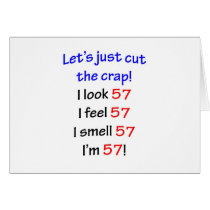 57  Let's cut the crap Greeting Cards