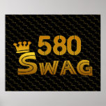 580 Area Code Swag Posters