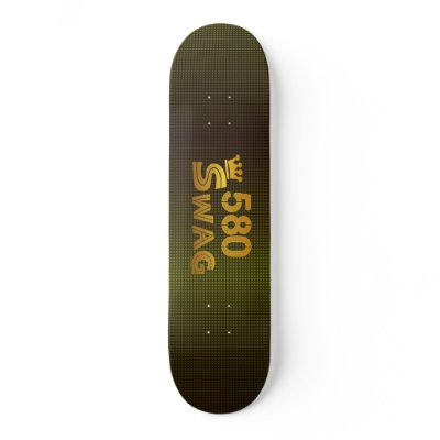 580 Area Code Swag Skate Boards by oklahoma_gift