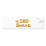 580 Oklahoma Swag Bumper Sticker