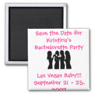 58192, Save the Date for Kristina's Bachelorette ( Magnets