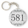 581 Area Code Keychain