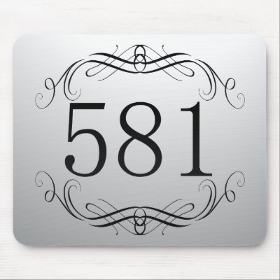 581 Area Code Mousepad by AreaCodes