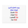 58  Let's cut the crap Post Cards