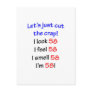 58  Let's cut the crap Post Cards