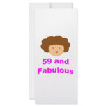 59 and Fabulous! Rack Card Template
