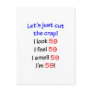 59  Let's cut the crap Postcard