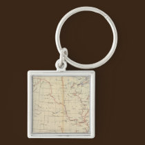 59 Navigable rivers, routes 1890 keychains