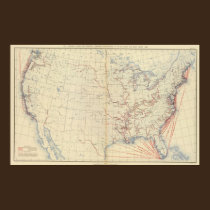 59 Navigable rivers, routes 1890 posters