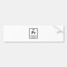 59 Praseodymium Bumper Stickers