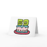 59 Year Old Birthday Cake Cards