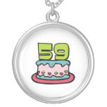 59 Year Old Birthday Cake Necklace