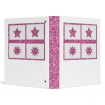 5 & 10 Point  Purple Lucky Ornamental Stars Binders